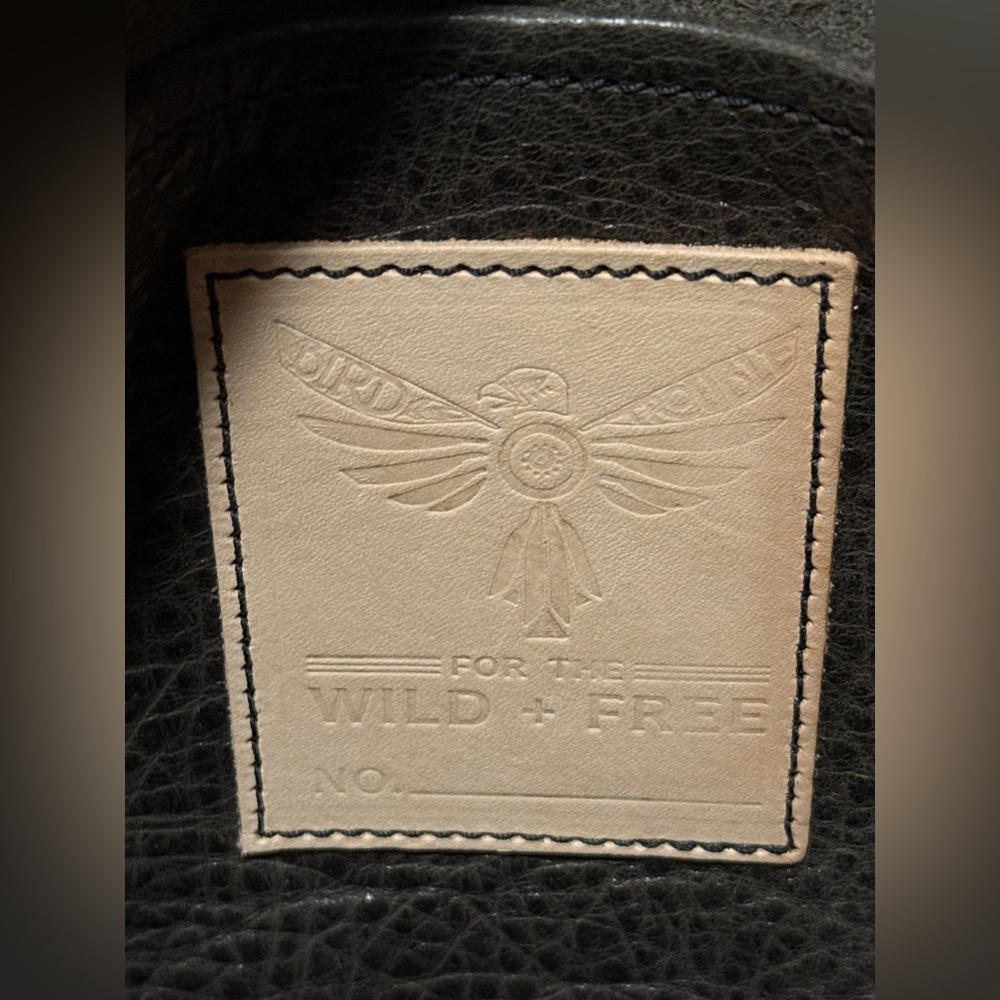 Bird Trouble Sarah J Convertible Leather Backpack Crossbody Handmade Fringe Boho - Picture 6 of 7